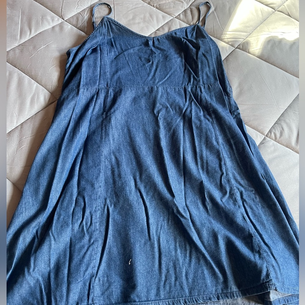 Warehouse One  Blue spaghetti strap dress